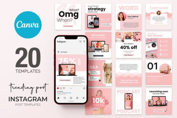 20 Trending Instagram Templates CANVA: Your Shortcut to a Standout Feed