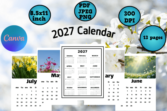 2027 Calendar Templates with Images 2: Your Blueprint for a Beautifully Organized Year