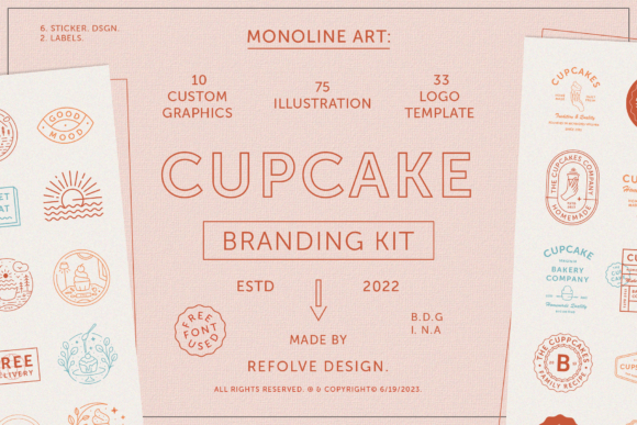 Build a Sweet Brand with Cupcake Branding Kit Templates