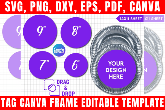 Design Custom Party Decor: Paper Plates Canva Templates