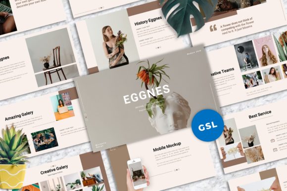 Eggnes - Clean Googleslide Templates for Modern Designers