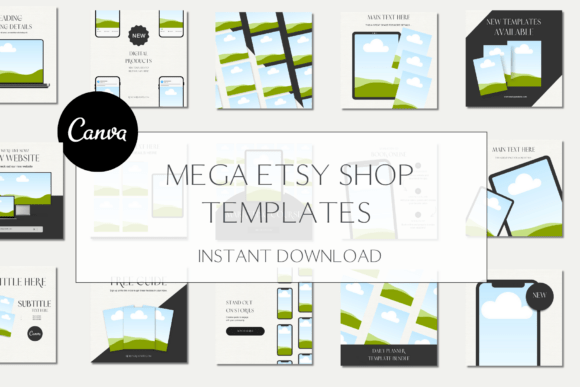 Elevate Your Etsy Listings with 200 Mock-up Templates