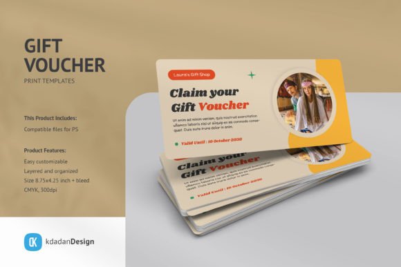 Gift Voucher PSD Templates Vol 091: Your Clean, Modern Design Solution