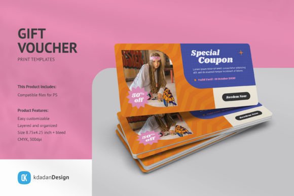 Gift Voucher PSD Templates Vol 092: A Modern Design Asset