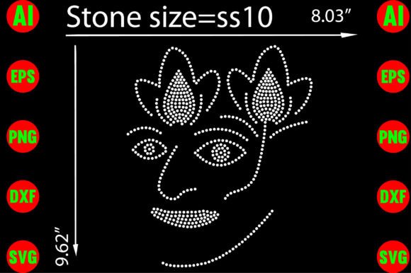 Girl Flower Rhinestone Templates Design: A Versatile Asset for Creators