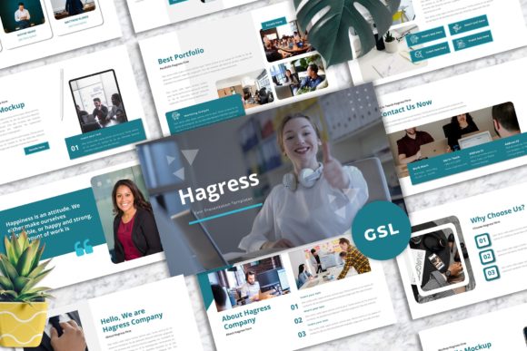 Hagress - Firm Googleslide Templates for Modern Business