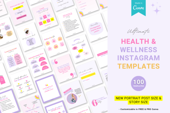 Health and Wellness Canva Templates: Elevate Your Instagram Presence