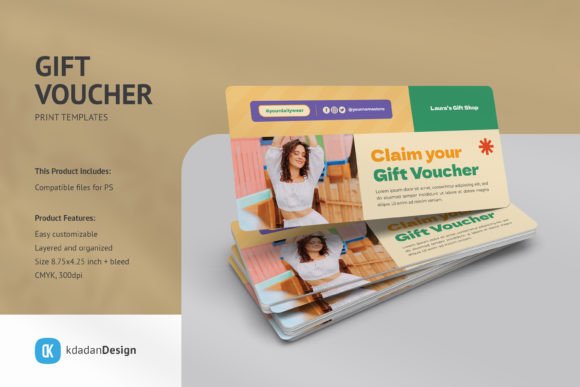 Modern Gift Voucher PSD Templates Vol 100