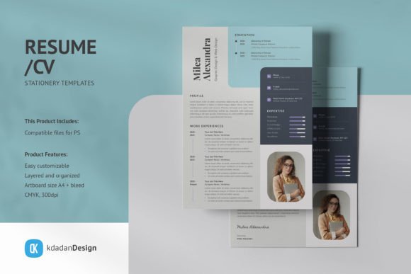 Modernize Your Job Hunt with Resume/CV PSD Design Templates Vol 172