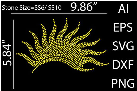 Printable (Sun) Rhinestone Templates Des: A Sparkling Design Asset