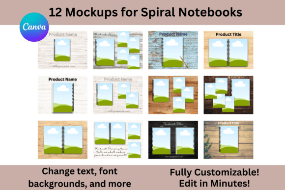 Spiral Notebook Mockups: Create Etsy Photos in Minutes