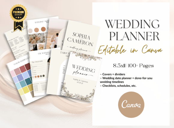 Stress-Free Wedding Planning with Editable Canva Templates