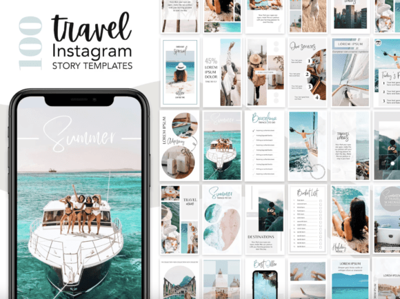 Transform Your Travel Stories with 100 Canva Templates