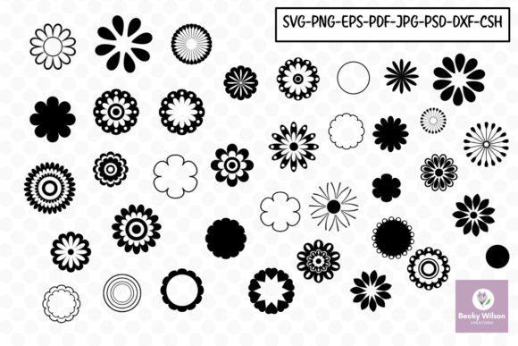 Unlock Your Creative Vision with 37 Flower Shapes and Templates