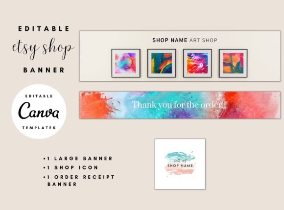 Wall Art Etsy Shop Banner Templates: A Designer's Review